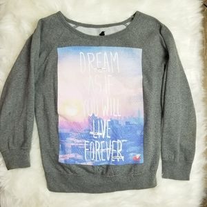 🌻Glamour Kills Dream crew neck sweater grey M